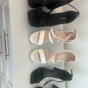 Skechers White Strappy Heels